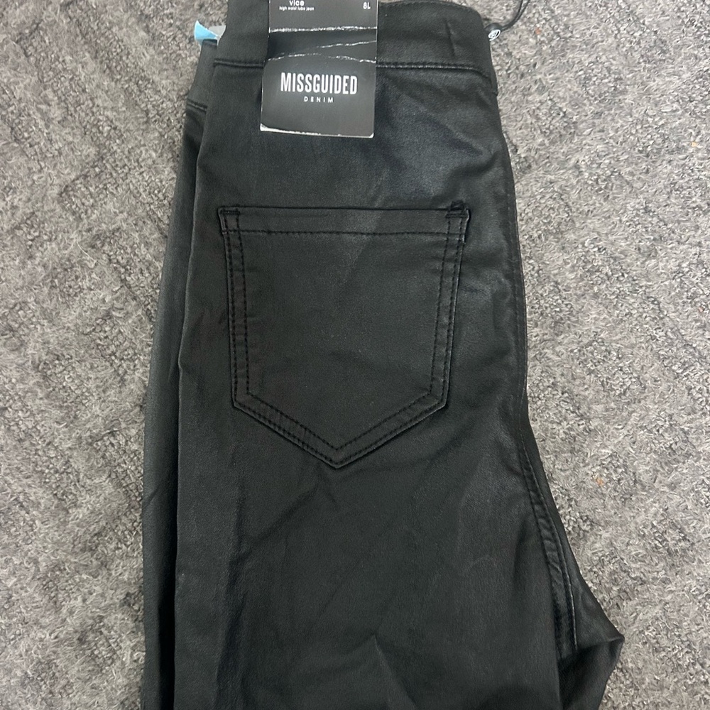 Misguided Leather Pants - Picture 3 of 5